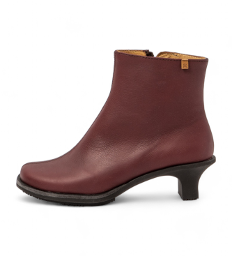 El Naturalista Botins em pele N5994 bordeaux