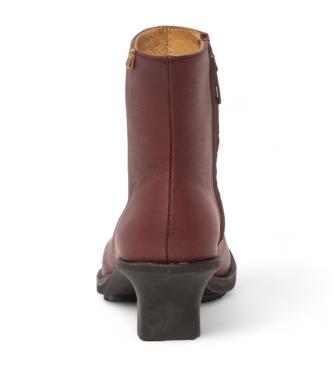 El Naturalista Botins em pele N5994 bordeaux