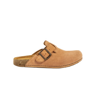 El Naturalista Leder Clogs N5796 Balance braun