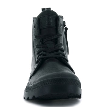 Palladium Skórzane buty Pampa Zip czarne