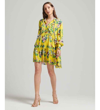 Superdry Off Duty Studios yellow mini dress