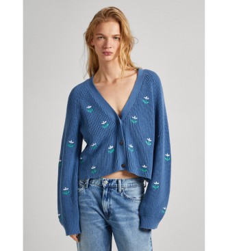 Pepe Jeans Cardigan blu Greer