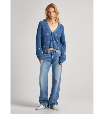 Pepe Jeans Cardigan blu Greer