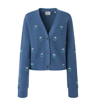 Pepe Jeans Cardigan blu Greer