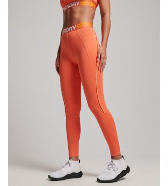 Superdry Leggings moulants Elastique Train orange