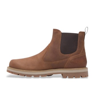 Timberland Britton Road bruin leren chelsea enkellaarsjes