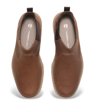 Timberland Britton Road bruin leren chelsea enkellaarsjes