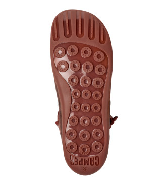Camper Bottines Peu Cami en cuir marron