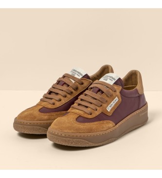 El Naturalista Baskets en cuir N5841 Multi Material Cherry