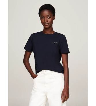 Tommy Hilfiger T-shirt 1985 com logtipo da marinha