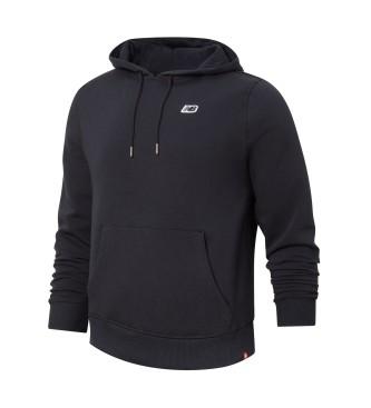 New Balance Kleines Logo-Kapuzen-Sweatshirt schwarz