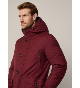 Hackett London Maroon Lisa Parka