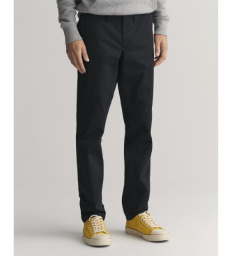 Gant Pantalon chino slim en serg noir