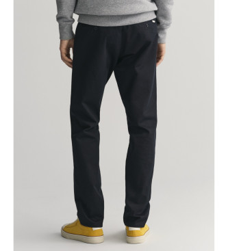 Gant Pantalon chino slim en serg noir