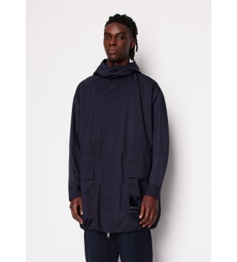 Armani Exchange Gabardina Trench marino