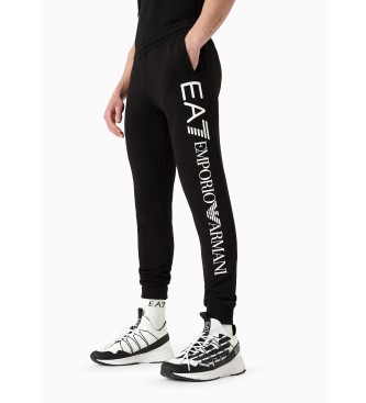 EA7 Pantaloni con logo serie nera