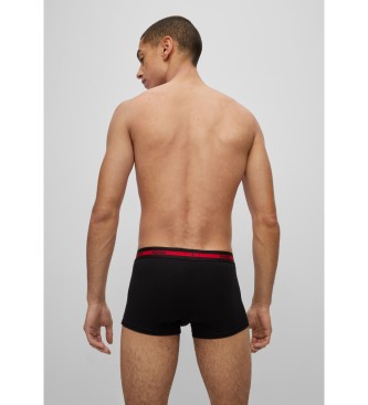 HUGO 3 Packs de boxers pretos Triplet Planet