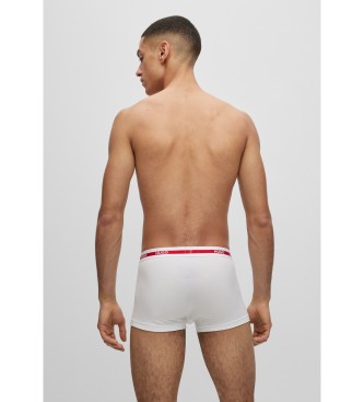 HUGO Pack 3 white Triplet Planet boxer shorts