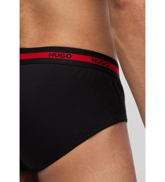 HUGO Pack 3 Black Triplet briefs