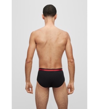 HUGO Confezione 3 slip tripletti rosso, bianco, blu scuro