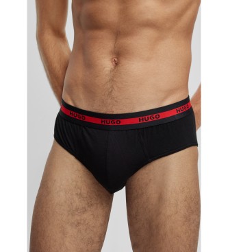 HUGO Confezione 3 slip tripletti rosso, bianco, blu scuro