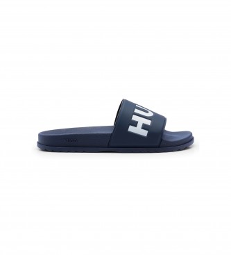 HUGO Infradito con striscia con logo blu scuro