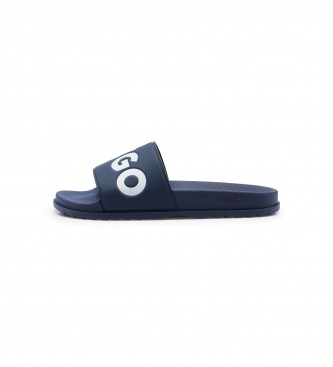 HUGO Teenslippers Logo Strip marine