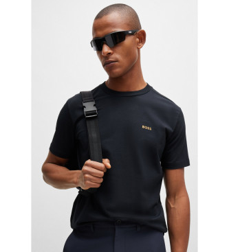 BOSS T-shirt Elastisch navy