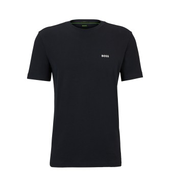 BOSS T-shirt Elastisk marinbl