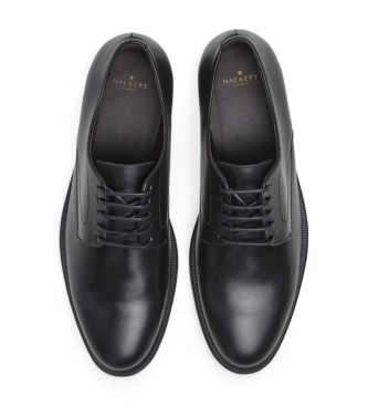 Hackett London Scarpe Duke Master in pelle nera