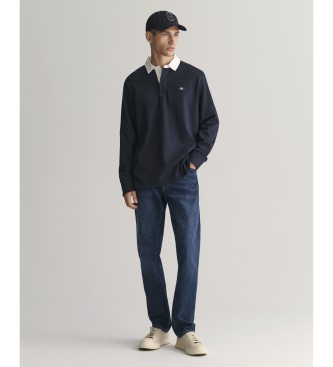 Gant Poloshirt im Rugger-Stil Heav Shield navy