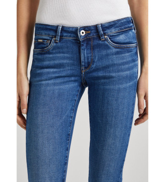 Pepe Jeans Blaue Skinny-Jeans mit niedriger Leibhhe