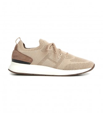 Hackett London Zapatillas de Piel H-Runner Soft beige