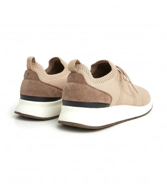 Hackett London Zapatillas de Piel H-Runner Soft beige