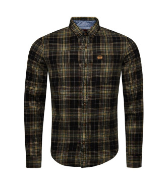 Superdry Organic cotton checkered green lumberjack shirt