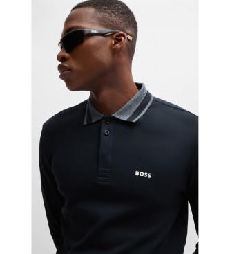 BOSS Polo Plisy 2 marino