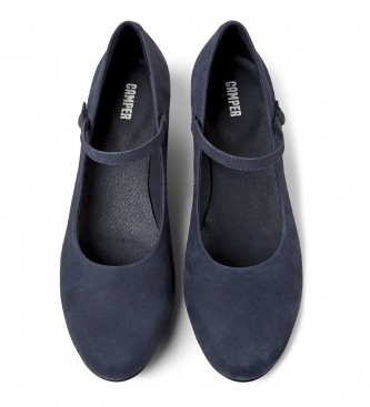 Camper Scarpe in pelle Helena con orlo blu scuro