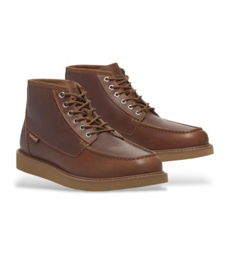 Timberland Newmarket Mid usnjeni škornji chukka rjave barve