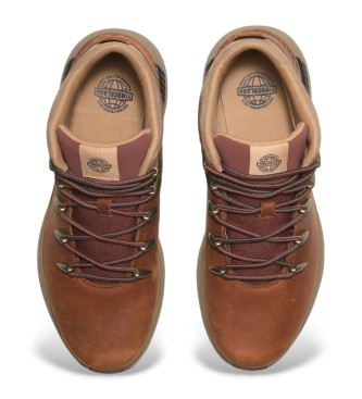 Timberland Botas Newmarket Mid em pele chukka castanhas