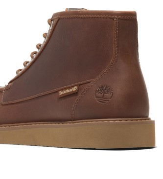 Timberland Newmarket Mid usnjeni škornji chukka rjave barve