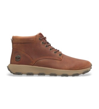 Timberland Zapatillas de piel Winsor Park Mid marrn