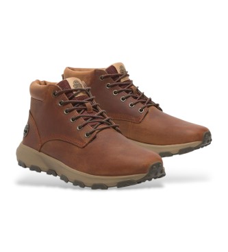 Timberland Zapatillas de piel Winsor Park Mid marrn