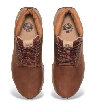 Timberland Zapatillas de piel Winsor Park Mid marrn