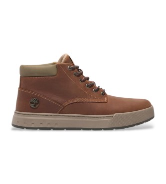 Timberland Zapatillas de piel Maple Grove Mid marrn