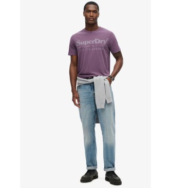 Superdry Tonal T-shirt with lilac Venue logo