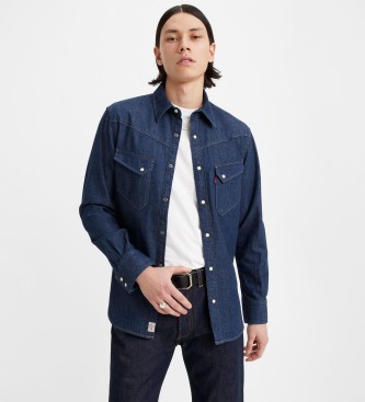 Levi's Shirt 54 Longhorn blue