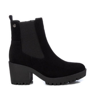 Xti Basic Leather Ankle Boots 143508 Black