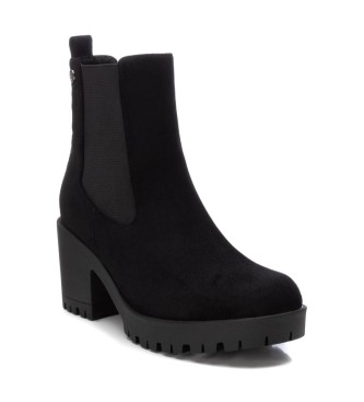 Xti Basic Leather Ankle Boots 143508 Black