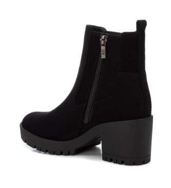 Xti Botas de couro bsicas 143508 Preto