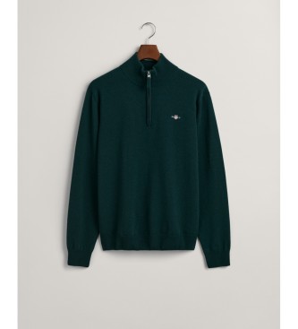 Gant Grn pullover med halv lynls